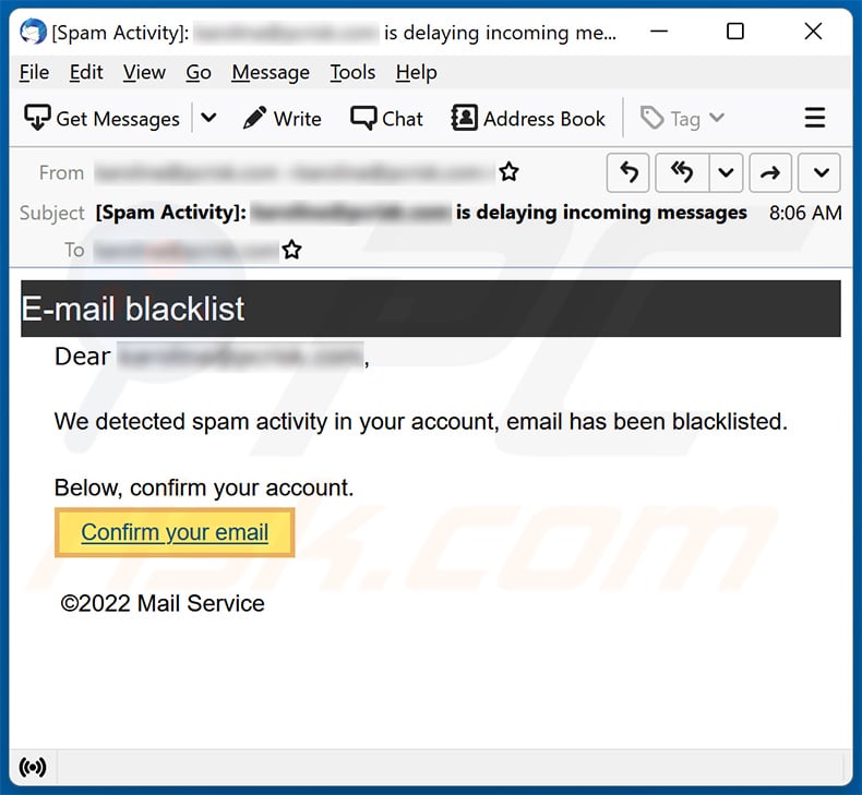 E-mail blacklisted spam (2022-11-17)