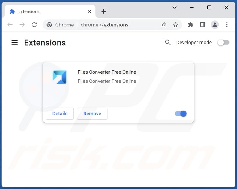 Removing Files Converter Free Online ads from Google Chrome step 2