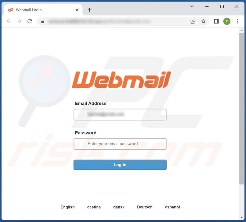 mail server update email scam phishing website