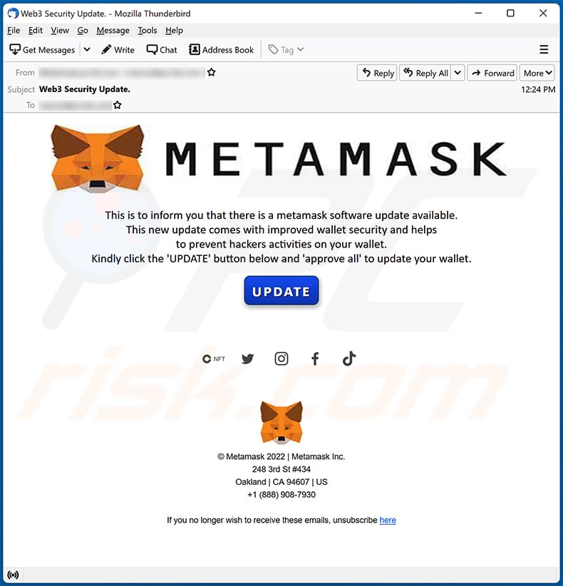 metamask phising warning jun 13