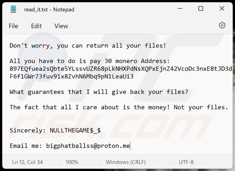 NULLTHEGAME ransomware text file (read_it.txt)