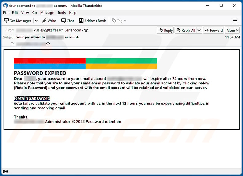 Password expired email scam (2022-11-22)
