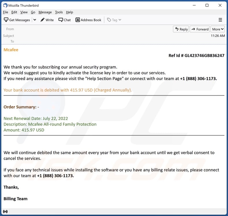 Payment For McAfee Subscription Email Scam Removal And Recovery Steps download-mcafee-email-gateway-7-0-2301-114