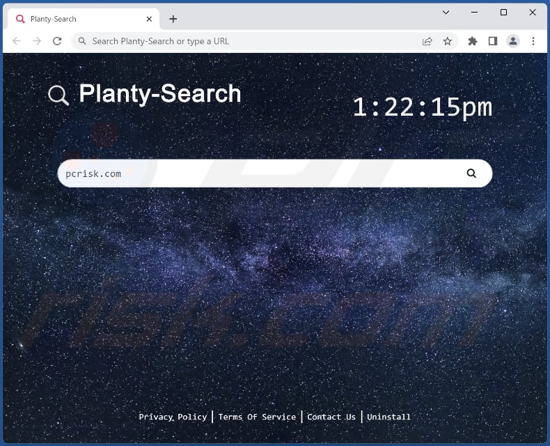 planty-search.com browser hijacker