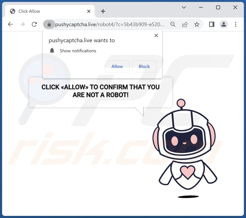 pushycaptcha[.]live ads