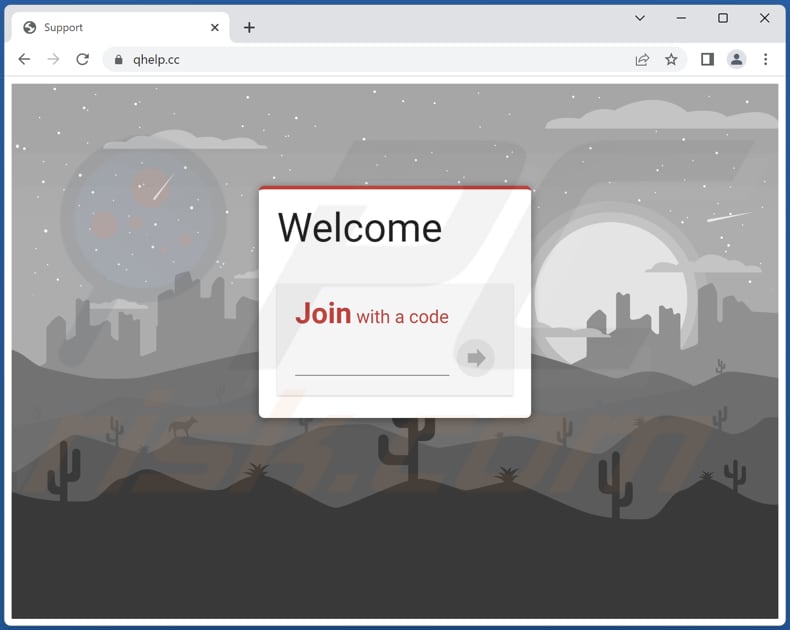 qhelp[.]cc scam website
