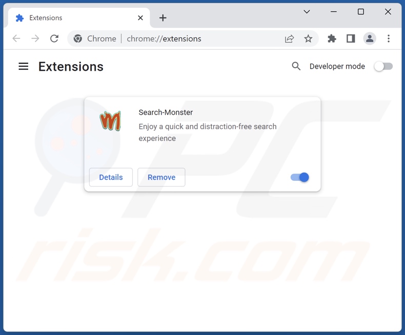 Removing searchmonster.net related Google Chrome extensions
