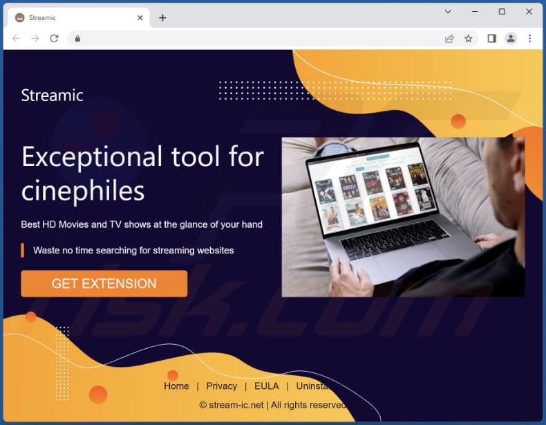 streamic adware official page