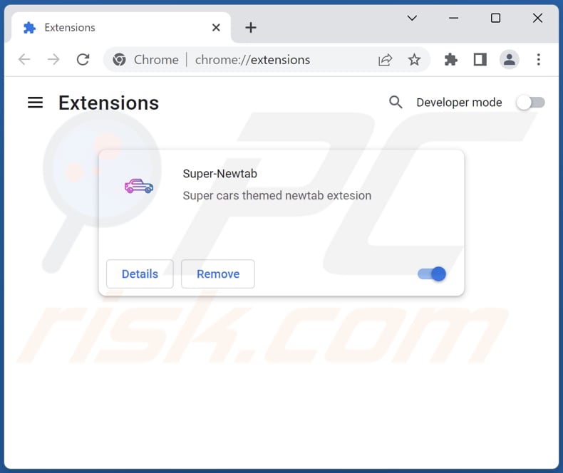 Removing Super-Newtab from Google Chrome