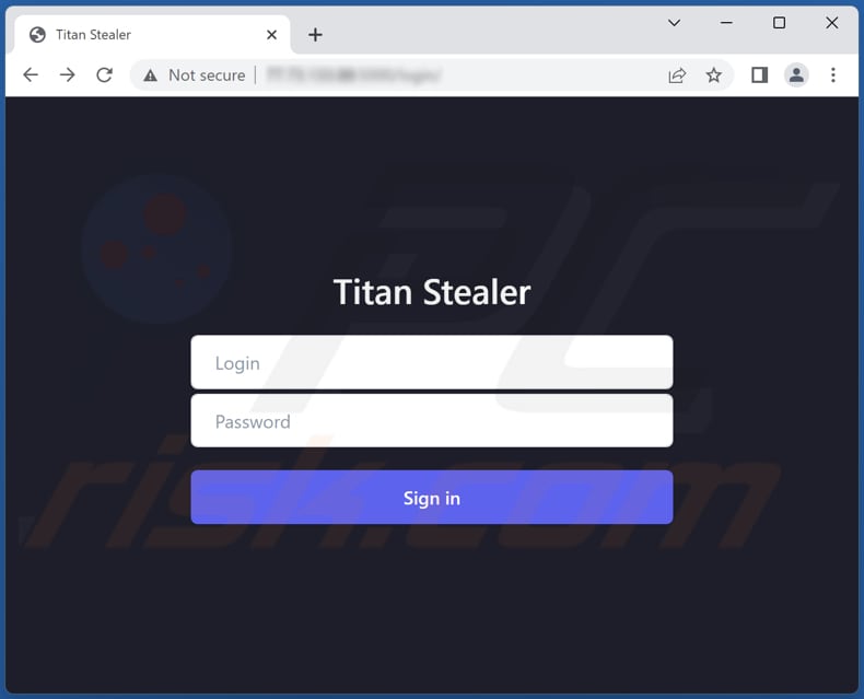 titan stealer admin panel