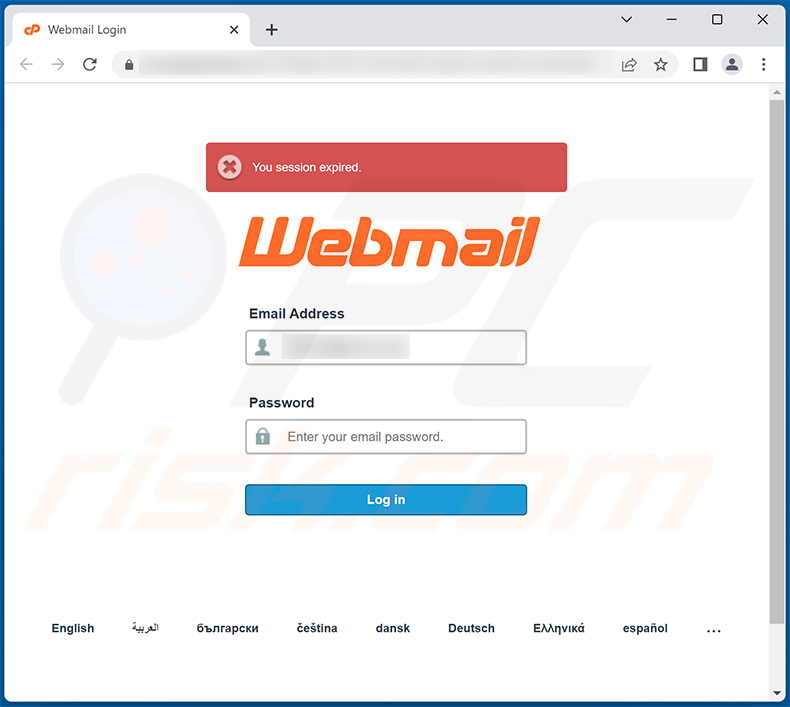 Phishing site promoted via email verification-themed spam (2022-11-23)