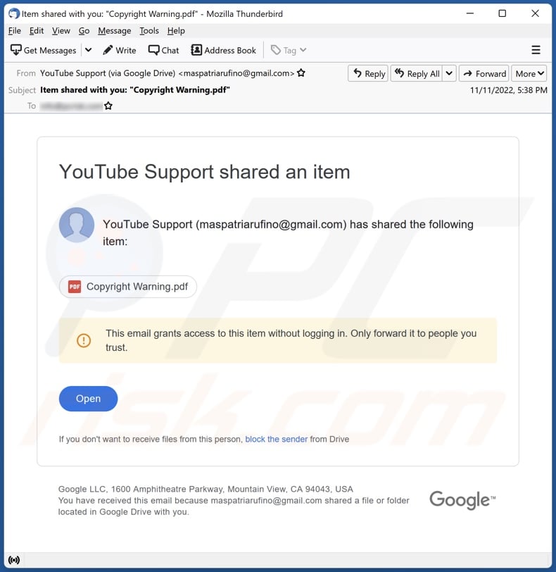 Let's share scam emails we've received - Off-Topic