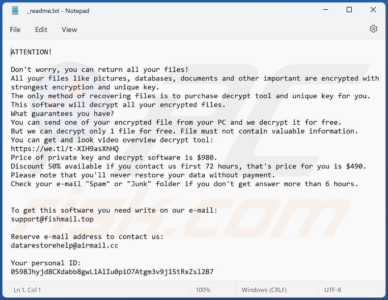 Zatp ransomware text file (_readme.txt)