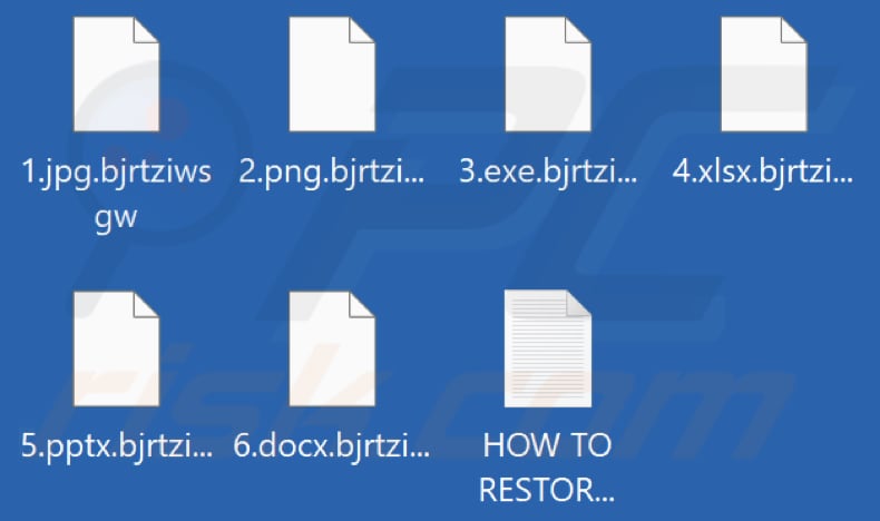 Files encrypted by Bjrtziwsgw ransomware (.bjrtziwsgw extension)