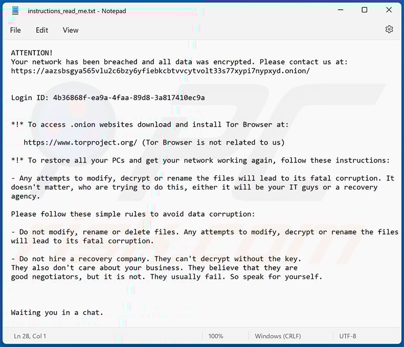 Black Basta ransom note - instructions_read_me.txt