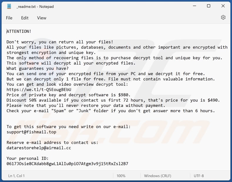 Btnw ransomware text file (_readme.txt)