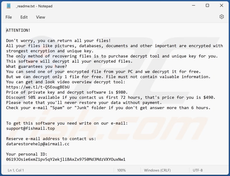 Bttu ransomware text file (_readme.txt)
