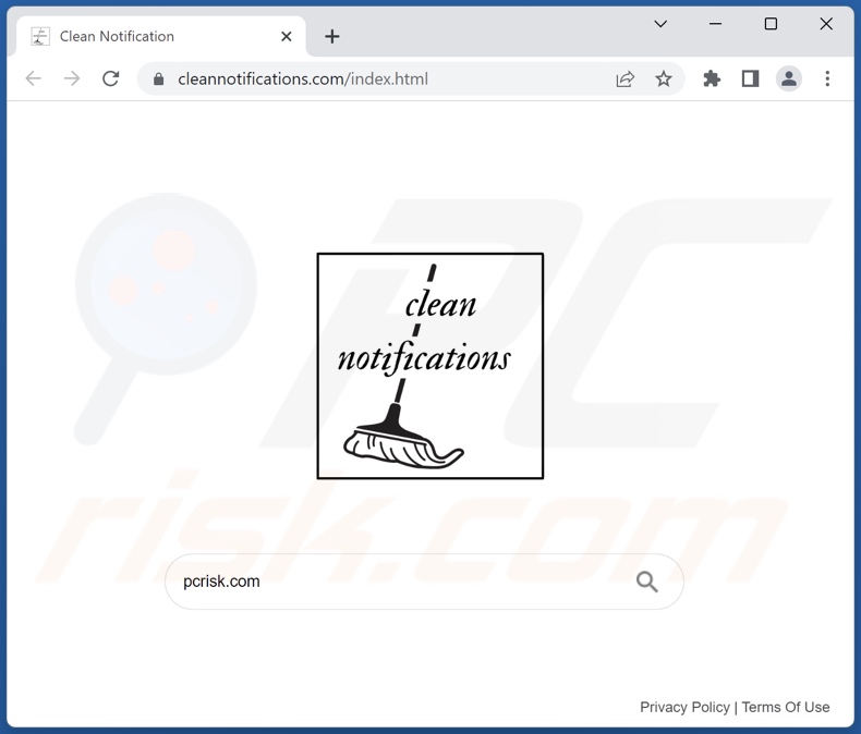 cleannotifications.com browser hijacker
