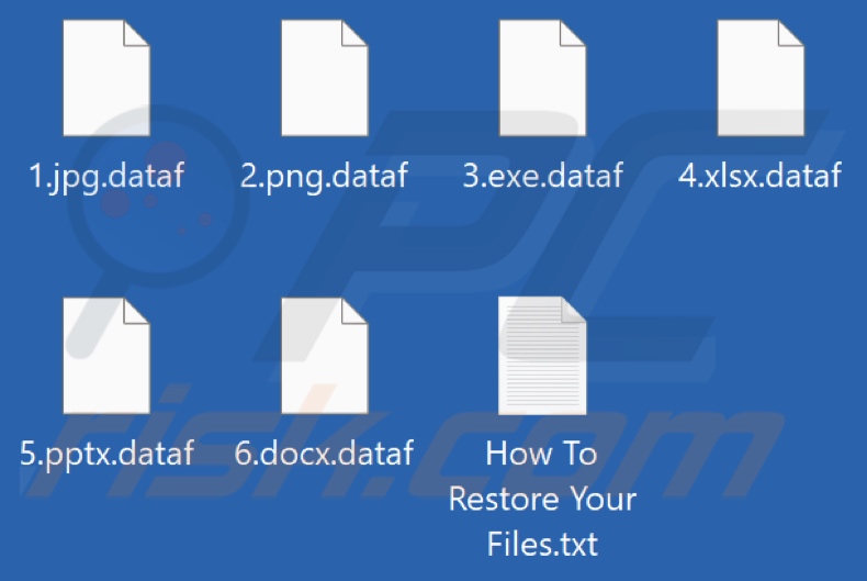 Files encrypted by DATAF LOCKER ransomware (.dataf extension)