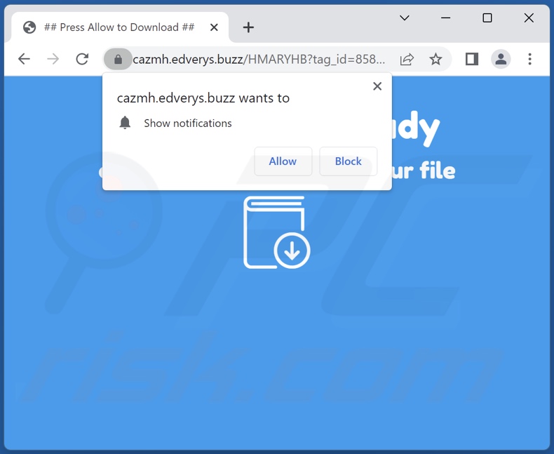 edverys[.]buzz pop-up redirects