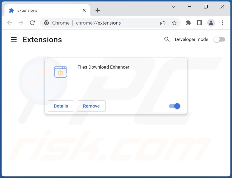 Removing Files Download Enhancer ads from Google Chrome step 2