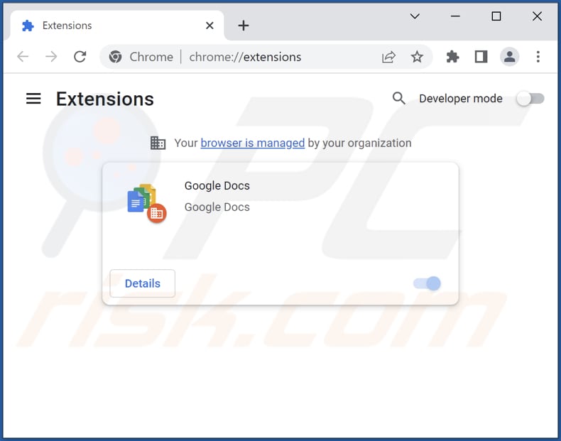 Removing goodsearchez.com related Google Chrome extensions
