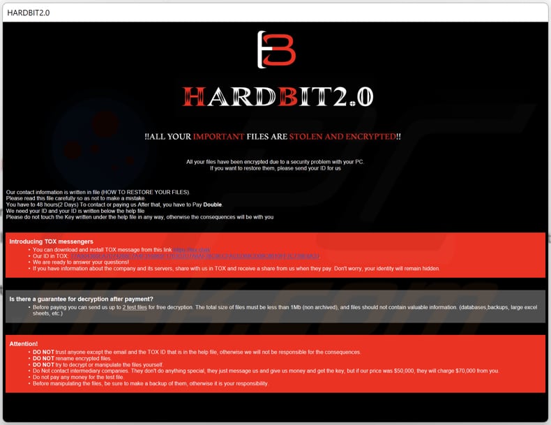 HARDBIT 2.0 ransomware HTA file (Help_me_for_Decrypt.hta)