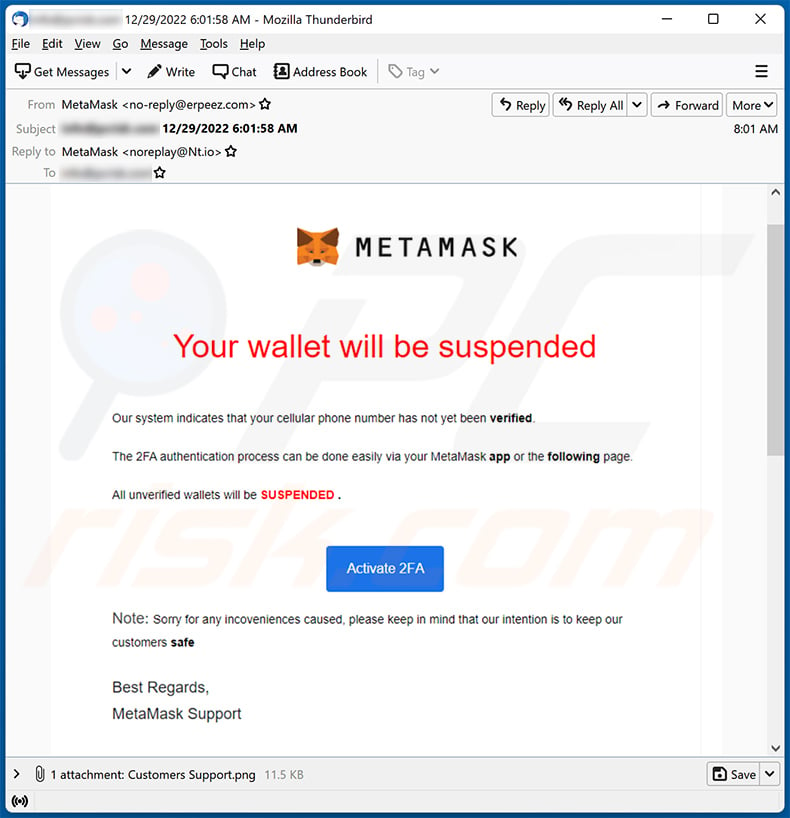 my metamask has been disables