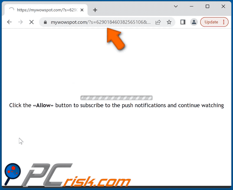 mywowspot[.]com website appearance (GIF)