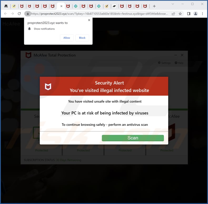 proprotect2023[.]xyz ads
