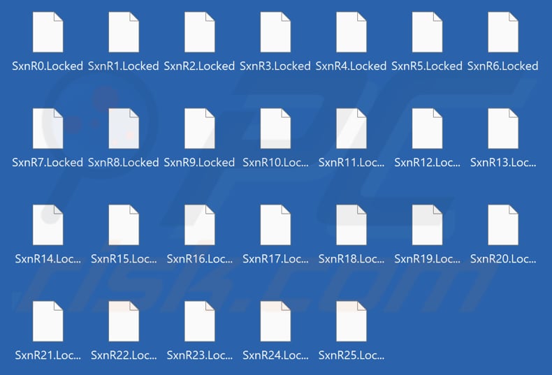 sxn ransomware empty files dropped by the malware