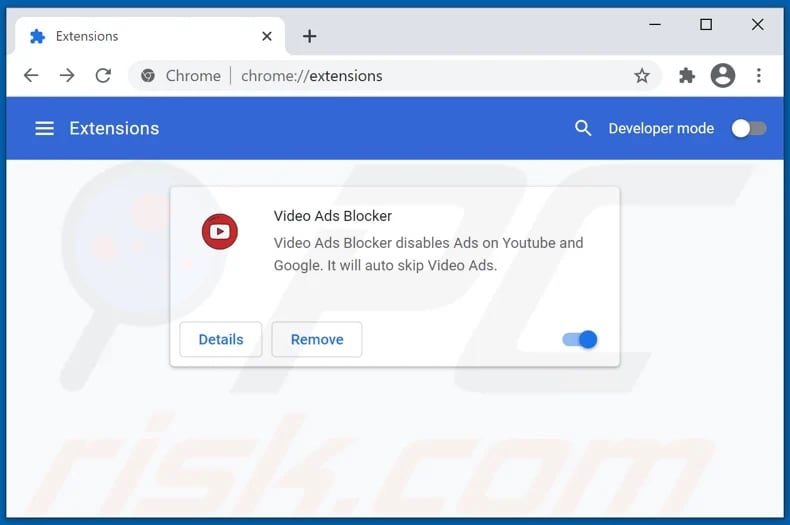 video ads blocker adware another variant
