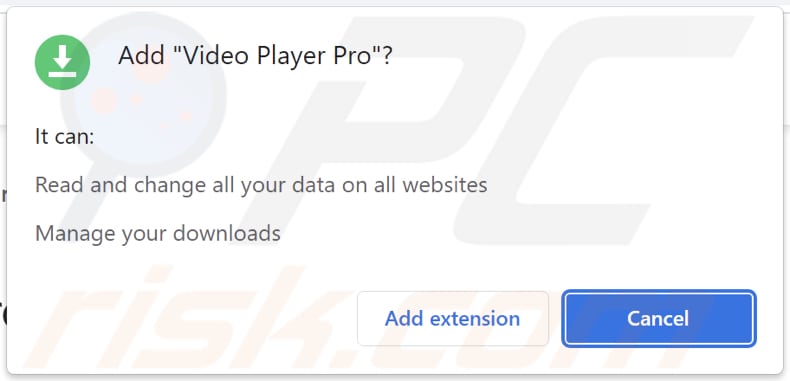 Video Player Pro adware