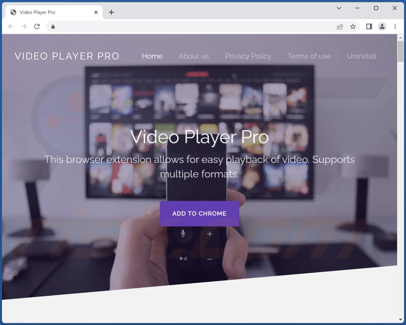 video player pro adware promoter