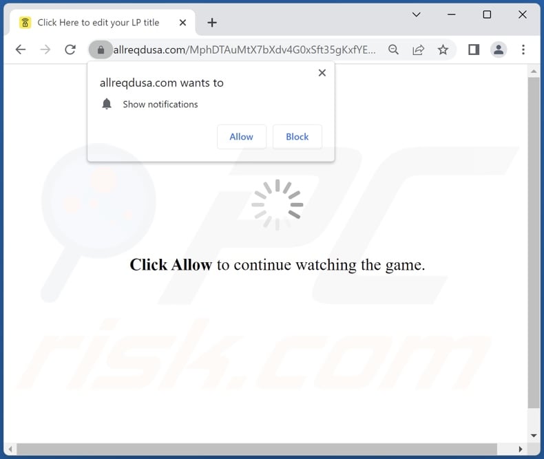 allreqdusa[.]com pop-up redirects