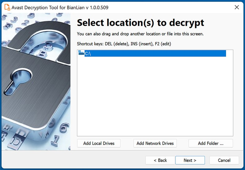 BianLian ransomware decryptor by Avast