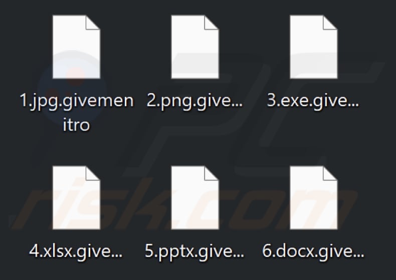 Files encrypted by Bozewerkers ransomware (.givemenitro extension)