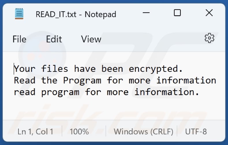 $ucyLocker ransomware text file (READ_IT.txt)