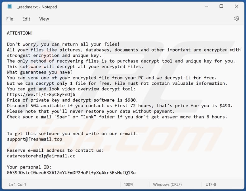 Erqw ransomware text file (_readme.txt)