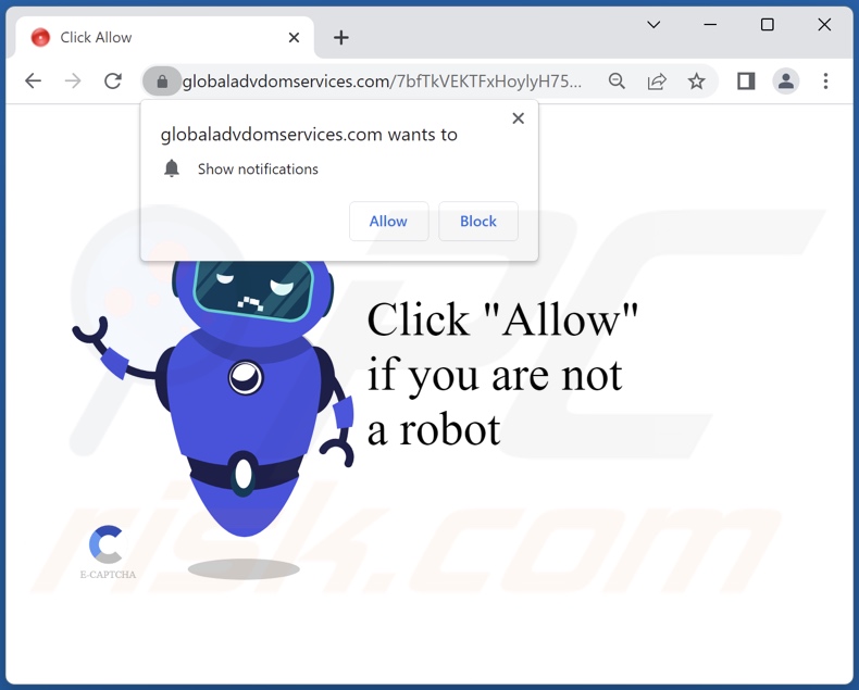 globaladvdomservices[.]com pop-up redirects