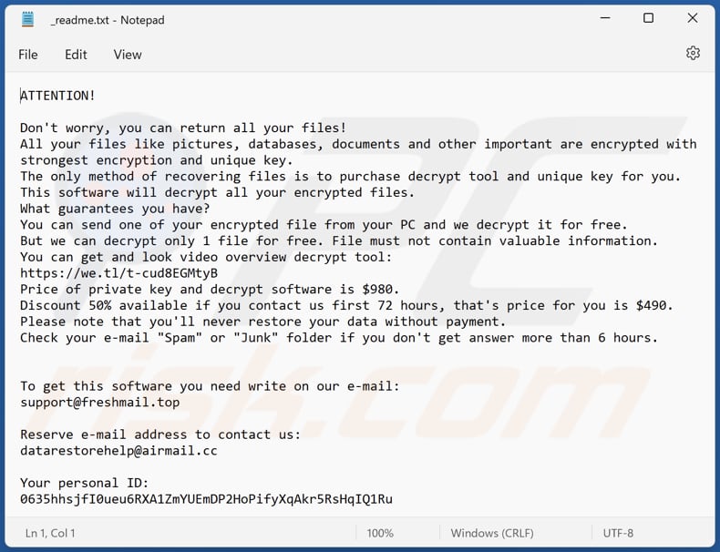 Mzqw ransomware text file (_readme.txt)