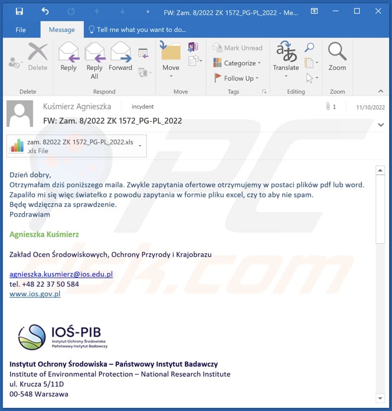 NeedleDropper malware email used to deliver malware