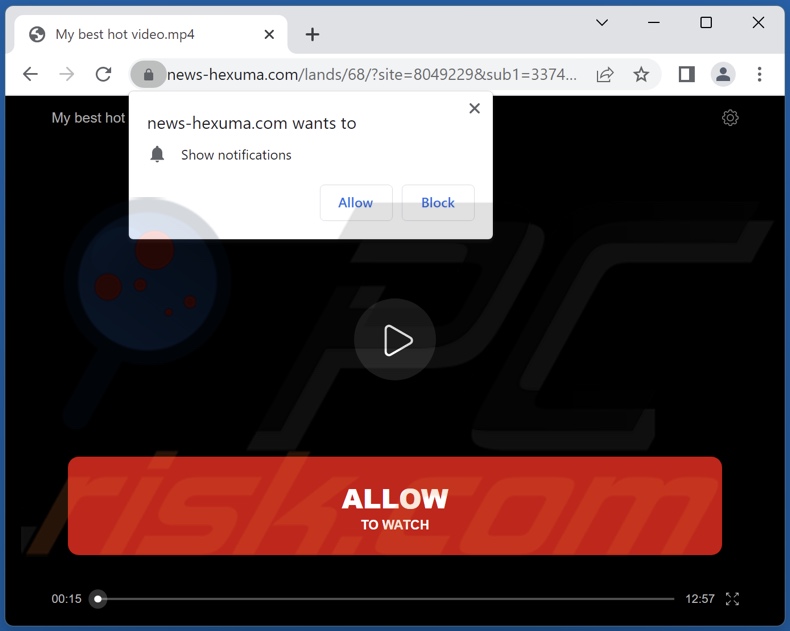 news-hexuma[.]com pop-up redirects
