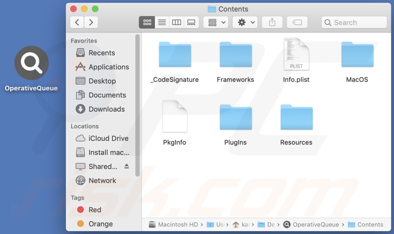OperativeQueue adware install folder