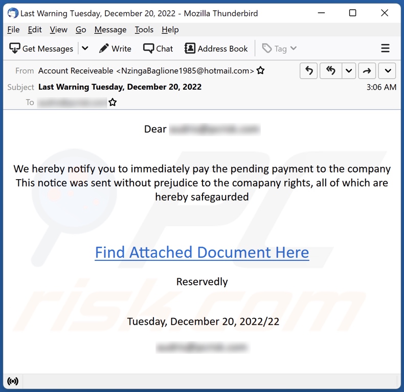 Pending Payment Email Virus Removal And Recovery Steps