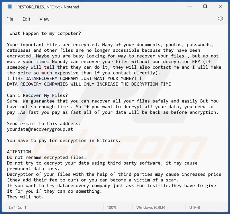 Septwolves ransomware text file (RESTORE_FILES_INFO.txt)