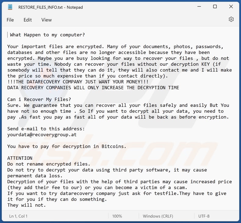 Septwolves ransomware text file (RESTORE_FILES_INFO.txt)