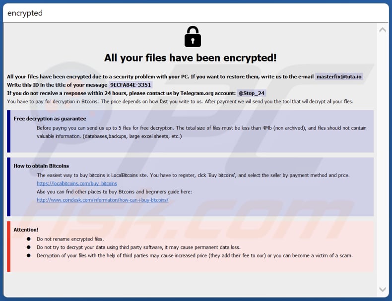 Unknown ransomware HTA file (info.hta)