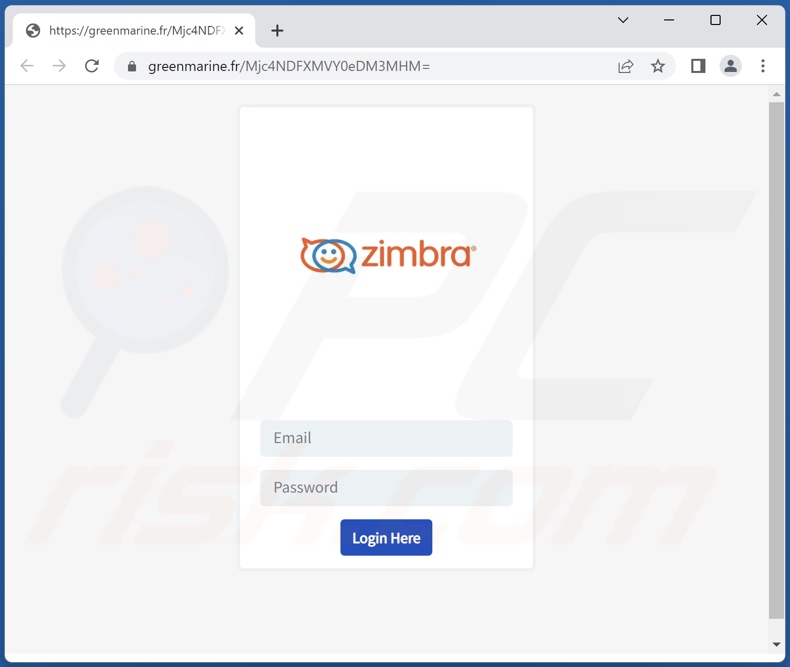 https://www.pcrisk.com/images/stories/screenshots202301/upgrade-zimbra-account-email-scam-website.jpg