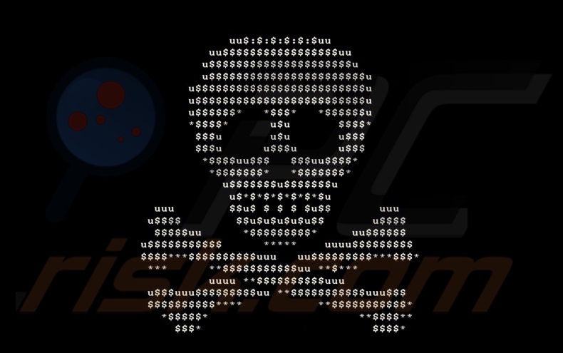 Upsilon ransomware wallpaper